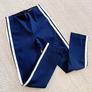 Rag & Bone 2 Black Simone Pants Tuxedo White Stripe Cropped Ankle $325 like new!